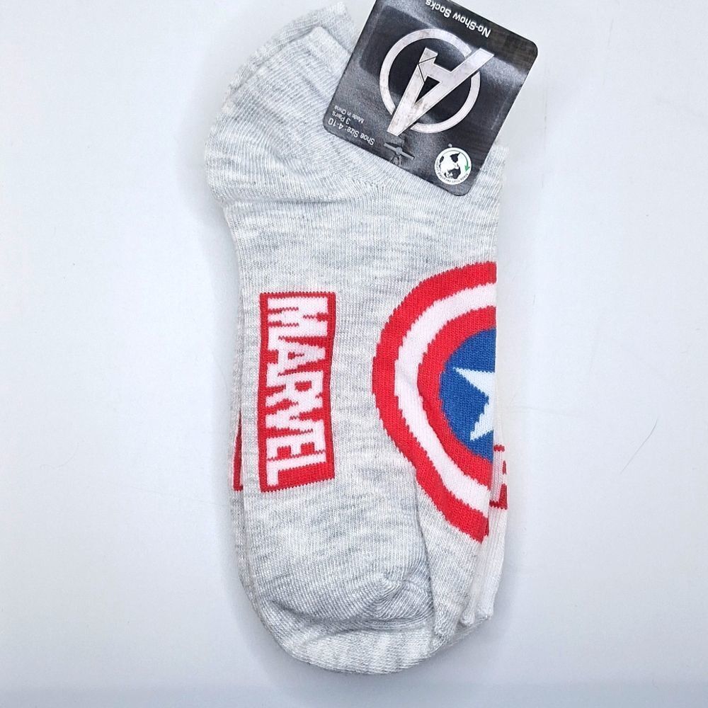 MARVEL socks Avengers ankle NO SHOW SOCKS iron man